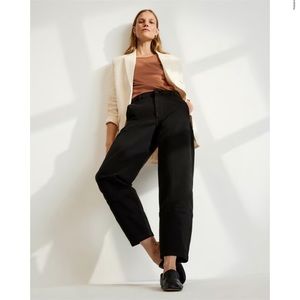 EVERLANE the utility barrel pant black size 14